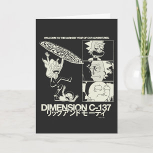 Tarjeta RICK AND MORTY™   Dimensión C-137