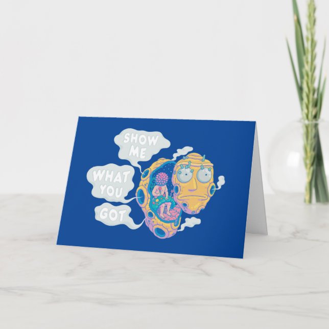 TARJETA RICK AND MORTY™ | MOSTRARME LO QUE TENÍAS (Anverso)