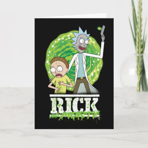Tarjeta RICK AND MORTY™   Splash verde