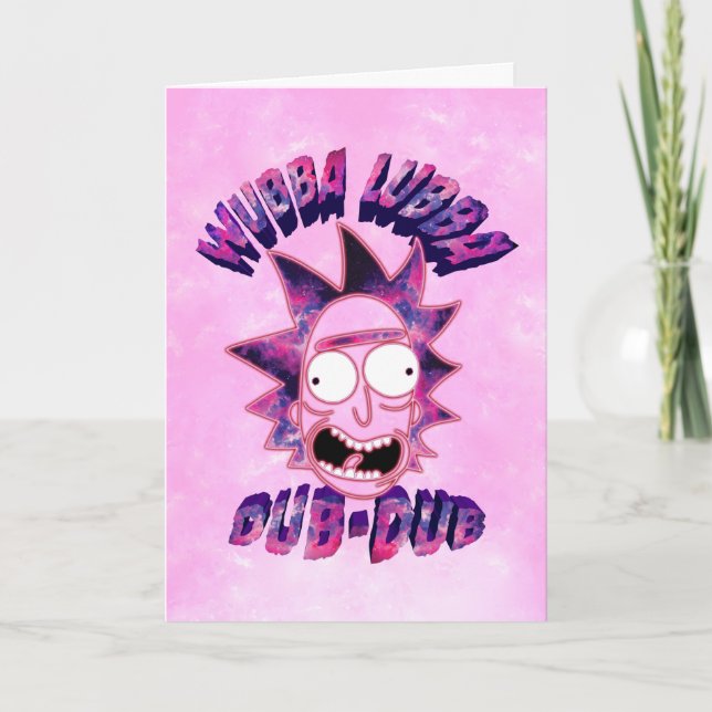 Tarjeta RICK AND MORTY™ | Wubba Lubba Dub-Dub (Anverso)