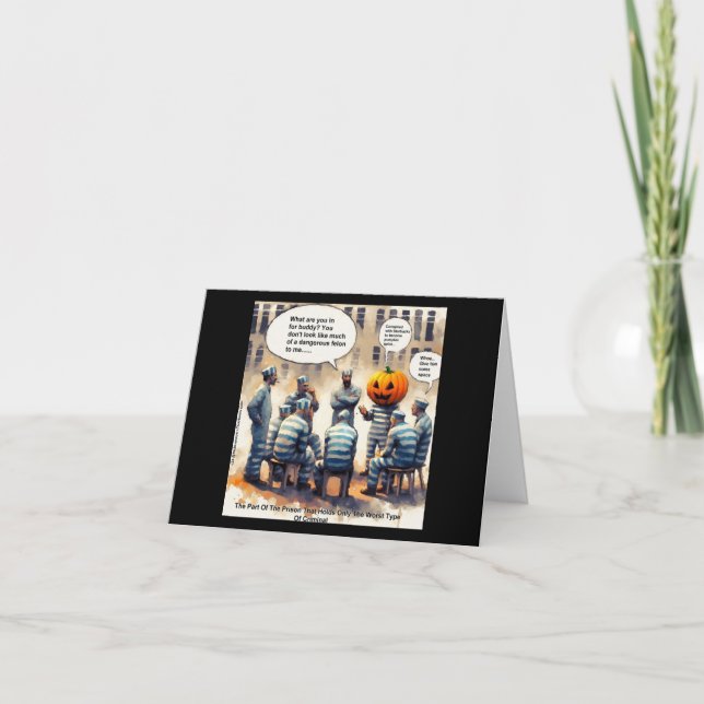 Tarjeta Rick London Calabaza Divertida de la Especia de la (Anverso)