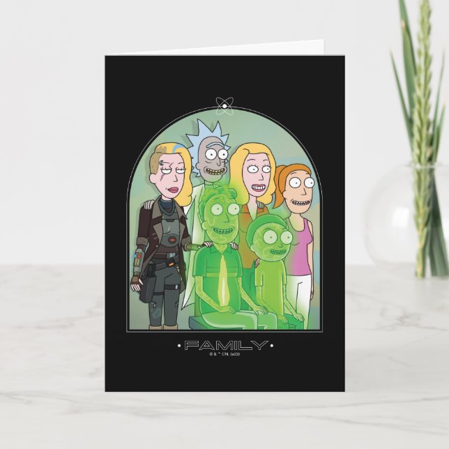 Tarjeta Rick y Morty Family Graphic (Anverso)
