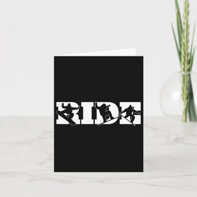 Tarjeta Ride Snowboarder (Anverso)