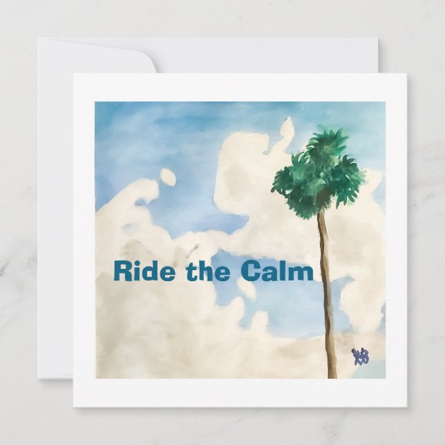 Tarjeta Ride the Calm (Anverso)