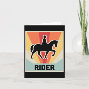 Tarjeta Rider Vintage Horseback