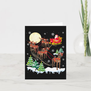 Tarjeta Ridgeback Rhodesiano Navidades de renos en bicicle