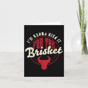 Tarjeta Riesgo Para La Barbacoa De Fumadores De Carne De B