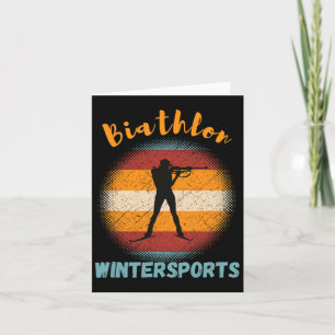 Tarjeta Rifle de esquí de fondo para deportes de invierno