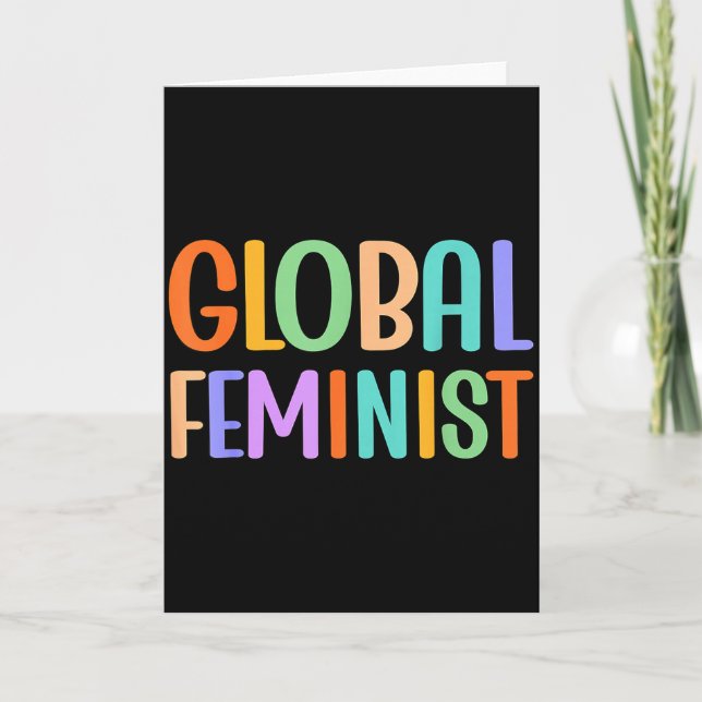 Tarjeta Rig de Empoderamiento de Igualdad Feminista Global (Anverso)