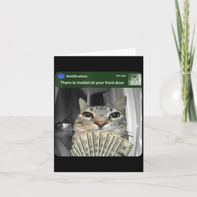 Tarjeta Ring Cat With Motion Meme  (Anverso)