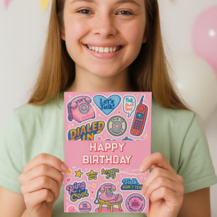 Tarjeta “Ring Ring! Feliz cumpleaños chicas