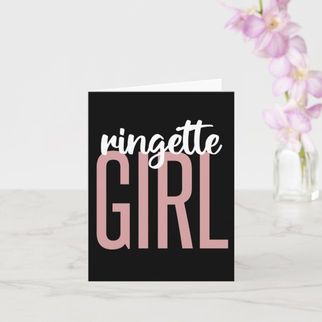 Tarjeta Ringette Chica | Regalos para los jugadores de Rin (Orquídea)