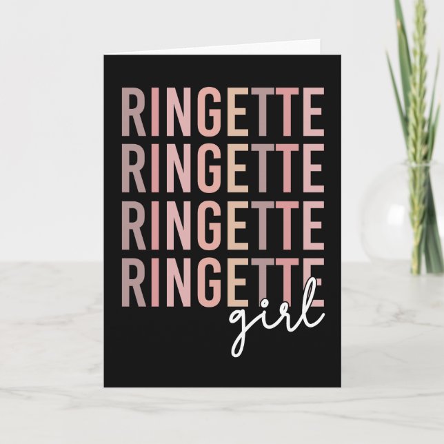 Tarjeta Ringette Chica | Regalos para Ringette Player (Anverso)