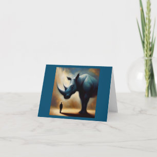 Tarjeta Rinocerontes animales espirituosos 1