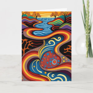 Tarjeta Río, aborigen, tiempo de sueño.