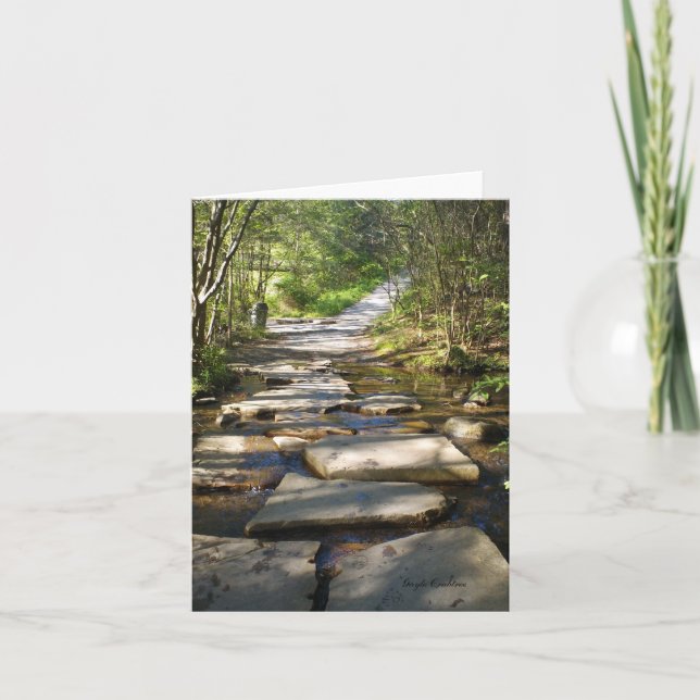 Tarjeta Río de cobre viejo de Copperhill Tennessee Ocoee (Anverso)