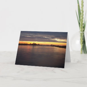 Tarjeta Río de Manasquan en el amanecer
