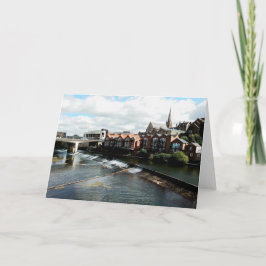 Tarjeta Río Durham , puente blanco