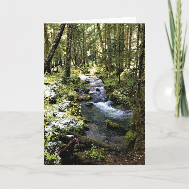 Tarjeta Río Little Zigzag, Oregón (Anverso)