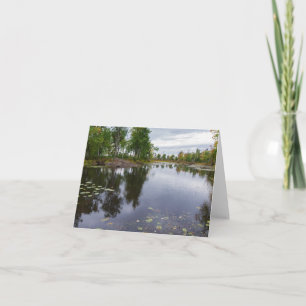 Tarjeta río missisquoi a través de refugio de vida silvest