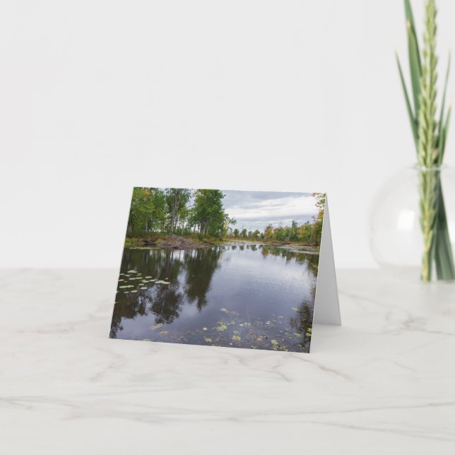 Tarjeta río missisquoi a través de refugio de vida silvest (Anverso)