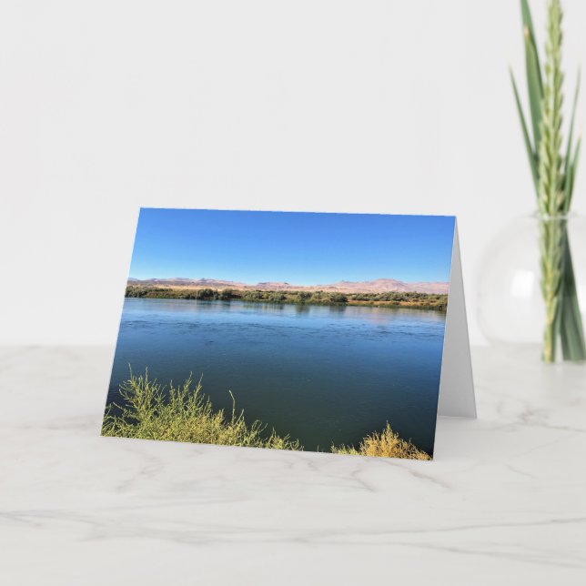 Tarjeta Río Serpiente, Melba, ID (Anverso)