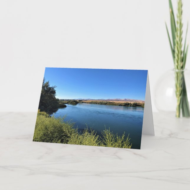 Tarjeta Río Serpiente, Melba, ID (Anverso)