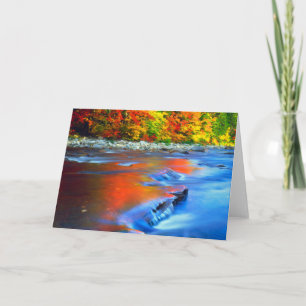 Tarjeta Río Swift que refleja los colores del otoño