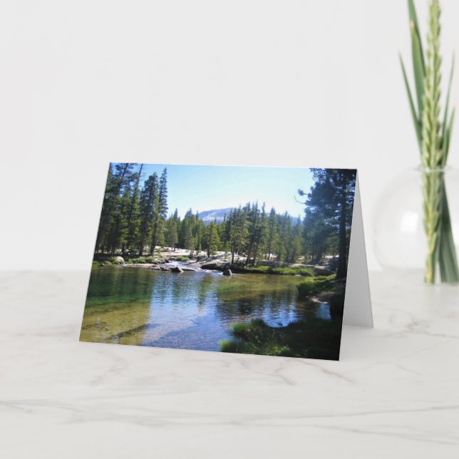 Tarjeta Río Tuolumne en Tuolumne Meadows, Yosemite, CA (Anverso)