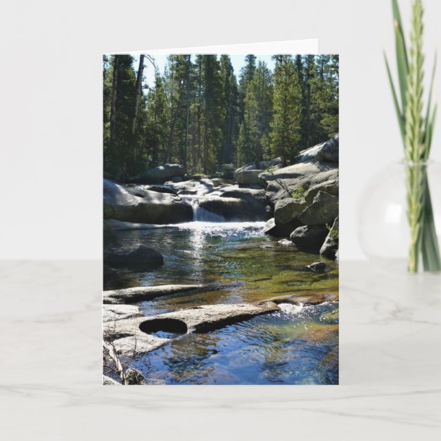 Tarjeta Río Tuolumne en Tuolumne Meadows, Yosemite, CA (Anverso)