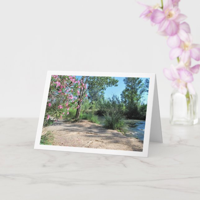 Tarjeta Río Turia, Vilamarxant, Valencia, España (Orquídea)