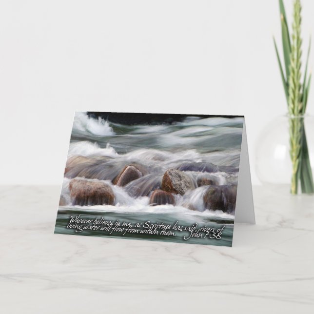 Tarjeta Ríos de agua viva Inspiradores (Anverso)