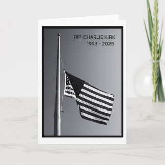 Tarjeta Rip Charlie Kirk 2