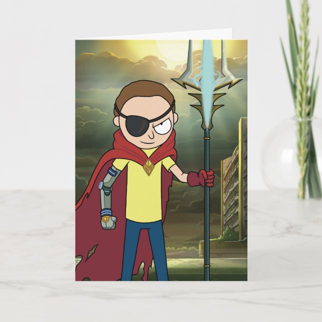 Tarjeta RIQUEZA Y MORTY™| Mortalidad malvada (Anverso)