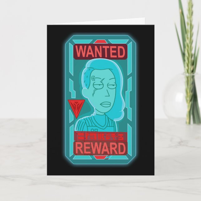 Tarjeta RIQUEZA Y MORTY™| Poster de Space Beth Wanted (Anverso)
