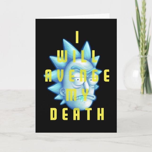 Tarjeta RIQUEZA Y MORTY™| Venceré mi muerte (Anverso)