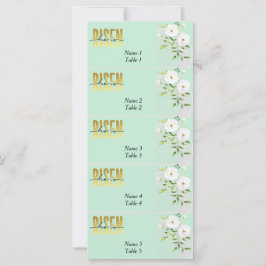 Tarjeta Risen Religion Christian Mint Easter Place