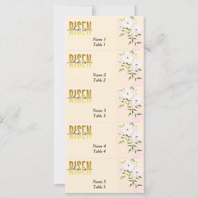 Tarjeta Risen Religion Christian Sand Easter Place (Anverso)