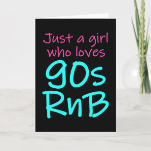Tarjeta Ritmo y regalo retro de Blues de R&B de los años 9