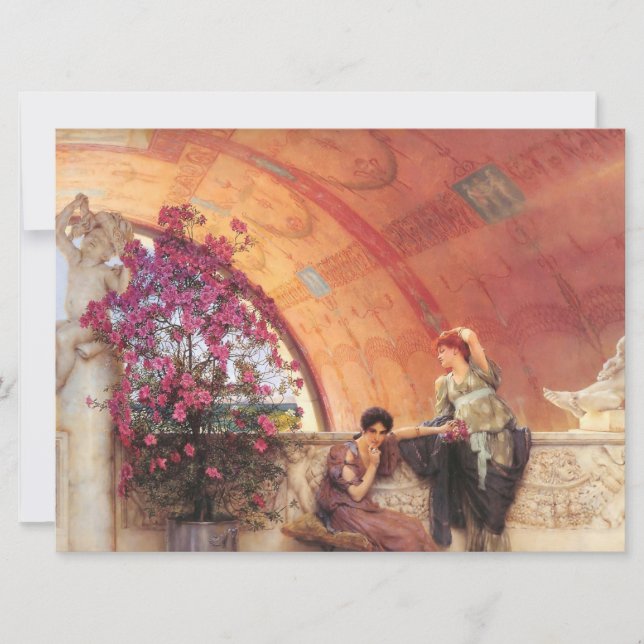 Tarjeta Rivales femeninos (por Sir Lawrence Alma-Tadema) (Anverso)