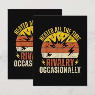 Tarjeta Rivalidad Calentada Todo El Tiempo Ocasionalmente