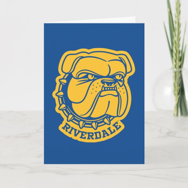 Tarjeta Riverdale Bulldog Head (Anverso)