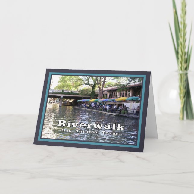 Tarjeta Riverwalk-San Antonio, TX/photography (Anverso)