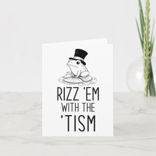 Tarjeta ¡Rizz em con el tismo! El Autismo Es Rizzin Una Ra