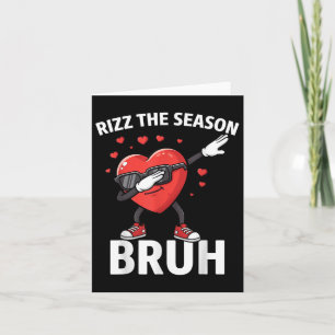Tarjeta Rizz La Temporada Bruh Día de San Valentín Rizzmas