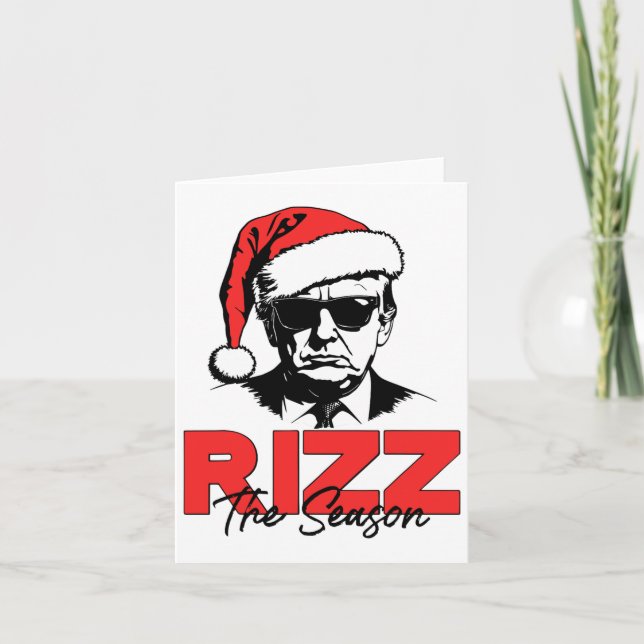 Tarjeta Rizz Los Navidades De Temporada Humorous Trump 202 (Anverso)