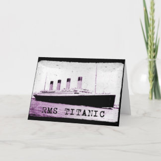 TARJETA RMS TITANIC