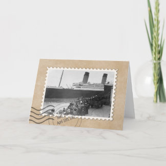 TARJETA RMS TITANIC