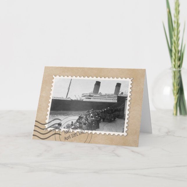 TARJETA RMS TITANIC (Anverso)