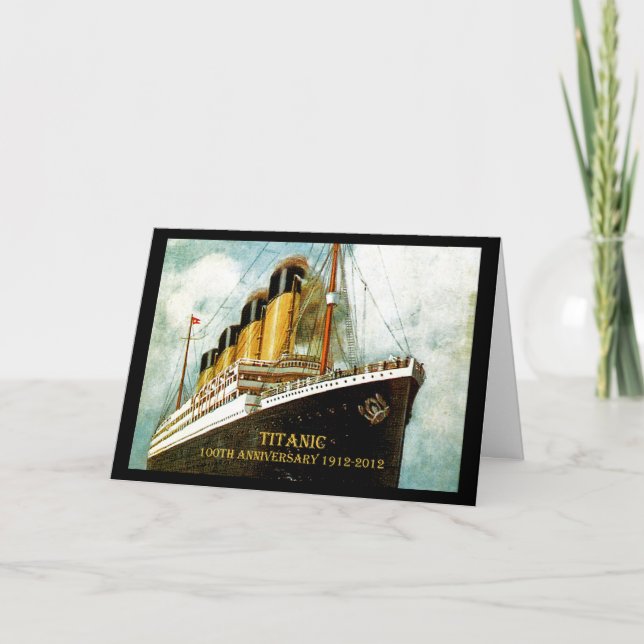 Tarjeta RMS Titanic 100º aniversario (Anverso)